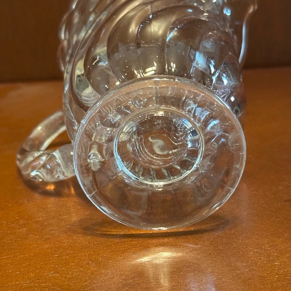 Fostoria Colony swirl pattern clear glass pitcher - Picture 4 of 5